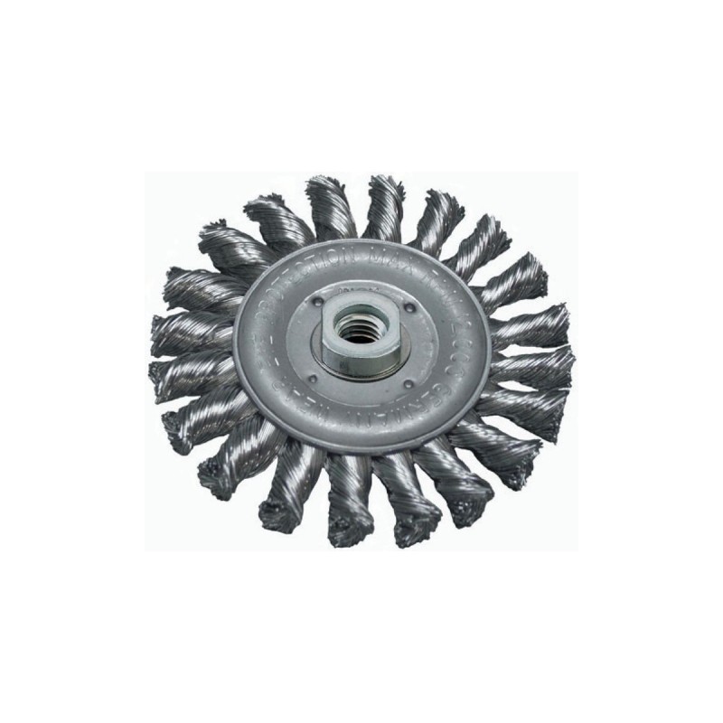 ABRABORO Disc brush 125mm with 22.2mm bore braided (AB90416421)