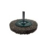 Abraboro Wheel brush 75x15 mm ABRABORO - corrugated wire, mandrel, INOX