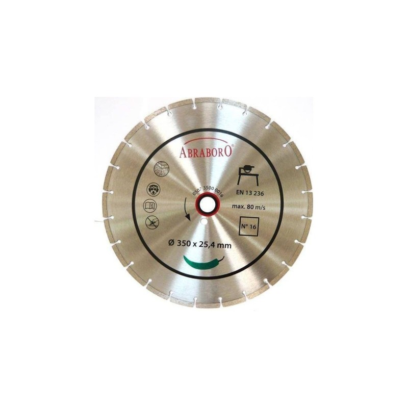 Abraboro Diamond disc 350 x 25.4/7 ABRABORO N16, standard